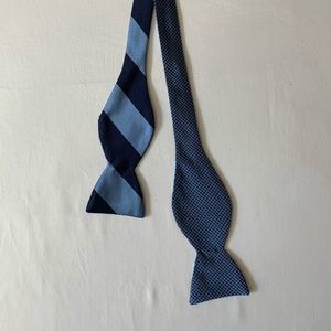 Hand made Italian woven silk reversible bow tie